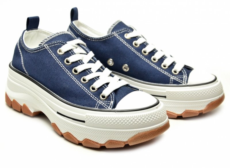 Trampki granatowe 36 FILIPPO 7092 damskie półbuty 