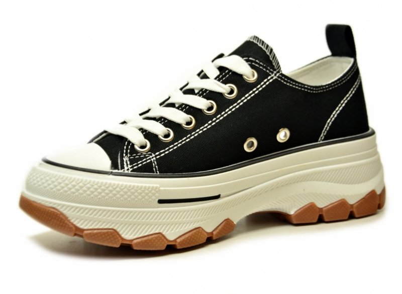 Trampki czarne 39 FILIPPO 7092 półbuty damskie 