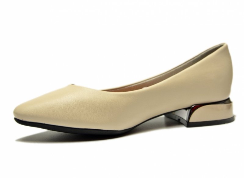 Baleriny 38 beżowe VINCEZA 62280 beż półbuty