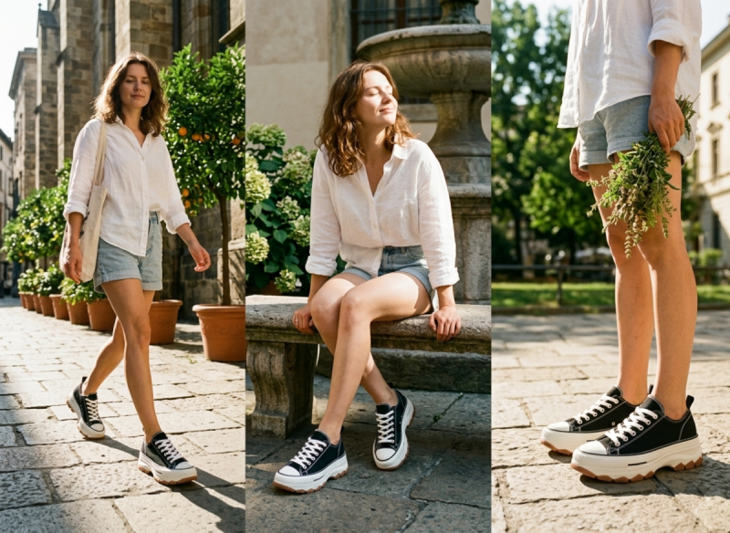 Trampki czarne 39 FILIPPO 7092 półbuty damskie 