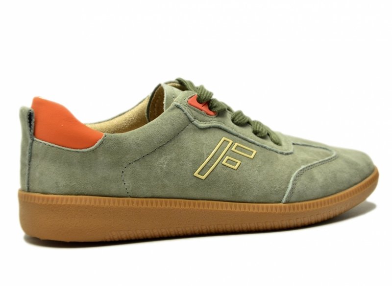 Sneakersy zielone 37 skóra FILIPPO 7510 skórzane półbuty zamsz