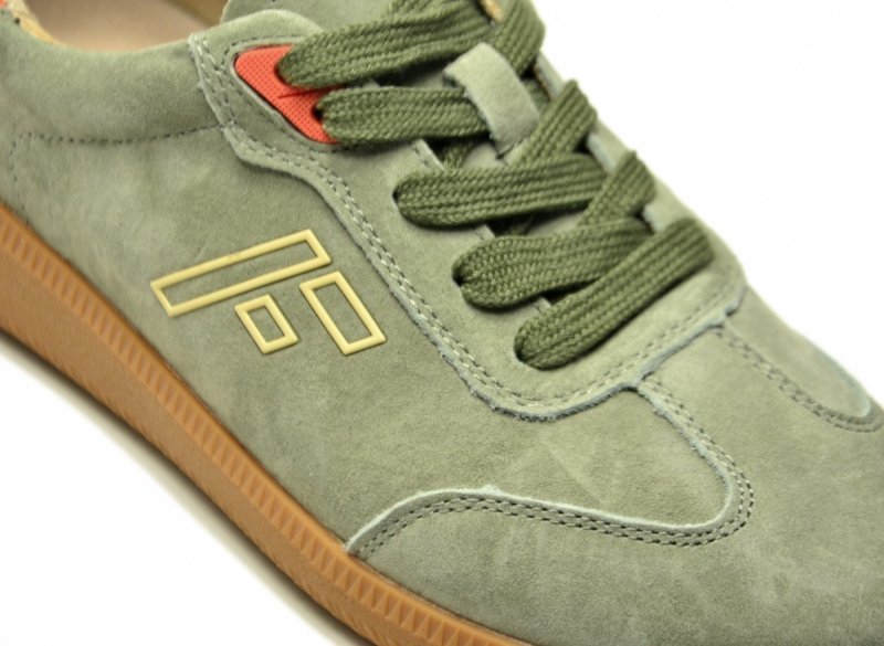 Sneakersy zielone 37 skóra FILIPPO 7510 skórzane półbuty zamsz