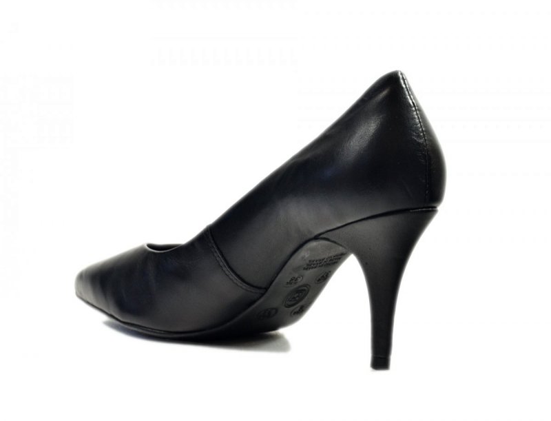Czółenka 39 szpilki BOTTERO skóra czarne skórzane 353721
