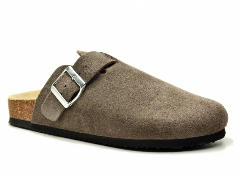 Klapki brązowe skóra 37 VINCEZA 101332 chodaki skórzane damskie