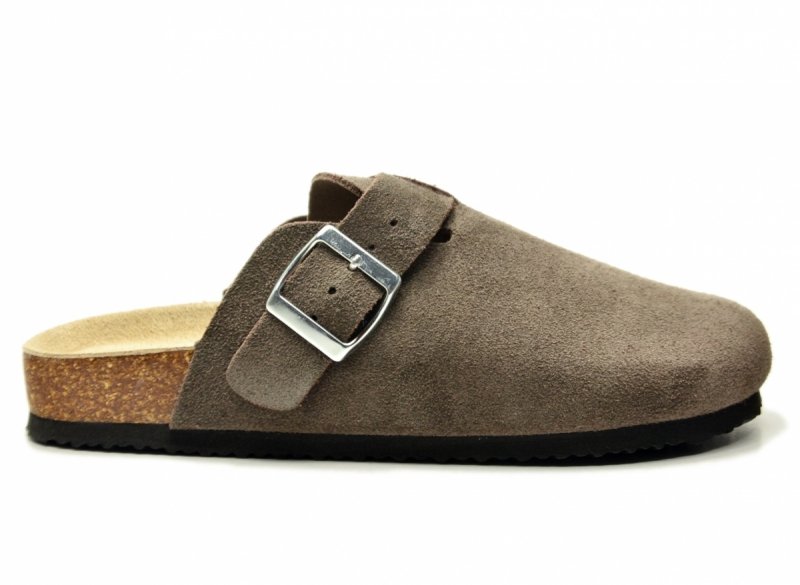 Klapki brązowe skóra 36 VINCEZA 101332 chodaki skórzane damskie