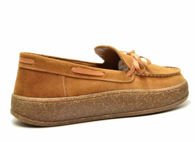 Mokasyny camel 38 skóra VERANO 24721 skórzane półbuty