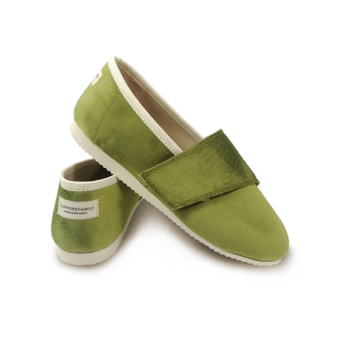 Ultralekkie Buty dla dorosłych na rzep BASIC Olive