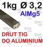 DRUT TIG AlMg5 DO ALUMINIUM Ø 3,2 mm 