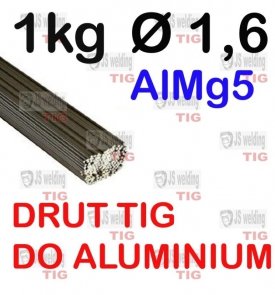 DRUT TIG AlMg5 DO ALUMINIUM  Ø 1,6 mm 