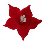 Lilijka bordowa - kwiaty cukrowe - 20 szt.