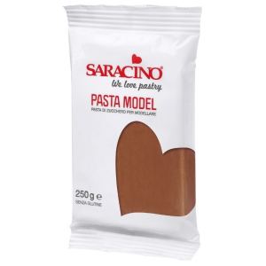 Masa cukrowa do modelowania figurek SARACINO brązowa 250g