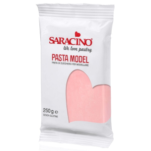 Masa cukrowa do modelowania figurek SARACINO różowa 250g