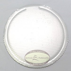 Podkład tortowy tacka z tektury perłowa śr. 30 cm