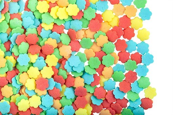 Posypka dekoracyjna confetti kolorowe kwiatuszki 1 kg