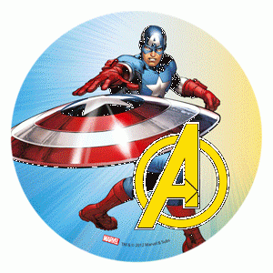 Modecor - opłatek na tort Avengers - Kapitan Ameryka