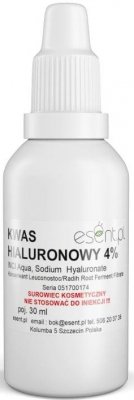 Kwas Hialuronowy Roztwór 4%, Esent, 30ml 