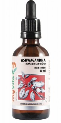 Ashwagandha Ekstrakt, Witania Ospała Krople, 50ml Myvita 