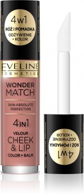 EVELINE Wonder Match Róż i Pomadka w płynie nr 01 4.5 ml 