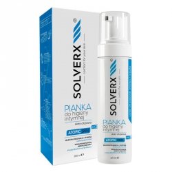 SOLVERX Atopic Skin Pianka do higieny intymnej do skóry atopowej  200ml