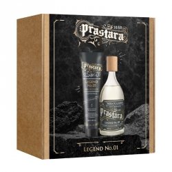 PRASTARA Zestaw prezentowy męski Legend No.01 (Woda po goleniu 150ml + Krem do golenia 90g)