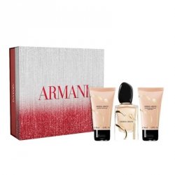 GIORGIO ARMANI Si Intense Zestaw Woda perfumowana 50 ml + Balsam do ciała 50 ml + Żel pod prysznic 50 ml