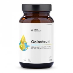 AURA HERBALS Colostrum 500 mg Kwaśna cytryna Suplement diety w proszku 1 op. - 66 g