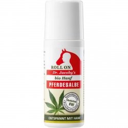 Maść końska z organicznych konopi roll-on, Dr. Jacoby's, 75ml