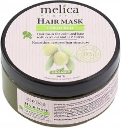 Maska do Włosów Farbowanych z Oliwą z Oliwek, Melica Organic, 350ml