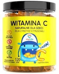 Witamina C Naturalne Żelki dla Dzieci, Myvita, 120 sztuk
