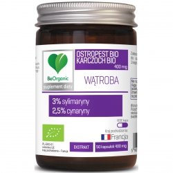 Ostropest + Karczoch Ekstrakt BIO, BE ORGANIC, 50 kapsułek