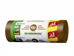 Sarantis Jan Niezbędny Worki do segregacji śmieci brązowe - odpady ulegające biodegradacji 60L  1op.-16szt