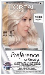 LOREAL Preference Le Blonding Toner koloryzujący do włosów blond - Platinum Ice 1op.