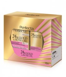 PERFECTA 24K Gold & Rose Oil Zestaw prezentowy (krem na dzień i noc 70+ & krem pod oczy)