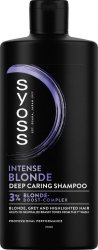 SYOSS Intense Blonde Szampon do włosów przeciw żółtym tonom 440 ml
