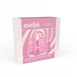 EVREE Zestaw prezentow Mystic Rose (Tonik 200ml + Krem do twarzy 50ml + Krem do rąk 75ml)
