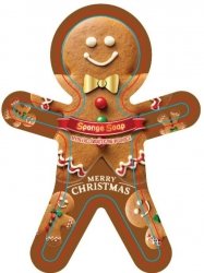 HURREM SULTAN Sponge Soap Mydełko świąteczne w gąbce do kąpieli Piernik