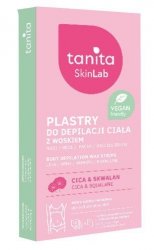 TANITA Skin Lab Plastry z woskiem do depilacji ciała dla skóry suchej i wrażliwej - CICA & SKWALAN  1 op.