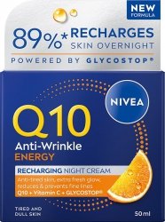 NIVEA Q10 Energy Regeneracja Przeciwzmarszczkowy krem na noc 50 ml