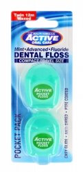 Beauty Formulas Active Oral Care Nić dentystyczna Travel Size  2 x 12m