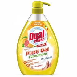 Płyn do mycia naczyń o konsystencji żelu OWOCE CYTRUSOWE, Dual Power, 1000 ml