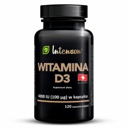 Witamina D3 Forte 4000 IU, Intenson, 120 kapsułek