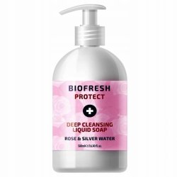 Naturalne Mydło w Płynie ze srebrem i różą, Biofresh, 500ml