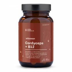 Mycodrop, Cordyceps 30:1 + B12, 30% beta-glukan, Aura Herbals, 60 kapsułek