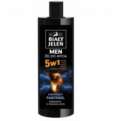 Biały Jeleń Men Żel do mycia 5w1 dla mężczyzn - Łagodzący Pantenol, 400ml