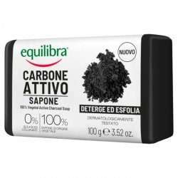 Equilibra Carbone Attivo Mydło oczyszczające 100% roślinne z aktywnym węglem  100g
