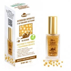 Serum Przeciwstarzeniowe z Aktywnymi Perłami ze Śluzem Ślimaka, Adverso, 30ml