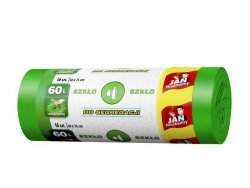 Sarantis Jan Niezbędny Worki do segregacji śmieci zielone - szkło 60L  1op.-16szt