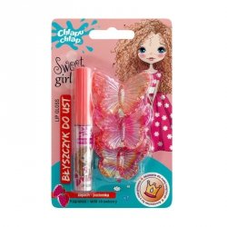 CHLAPU CHLAP Błyszczyk do ust  ze spinkami do włosów poziomka