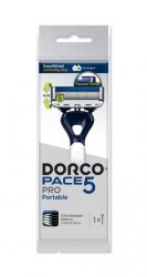 DORCO Pace 5 Pro Maszynka do golenia męska jednoczęściowa - 1 szt (5 ostrzy + trymer)