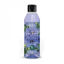 BARWA Naturalna Szampon do włosów Lniany wzmacniający - włosy słabe i łamliwe  300ml